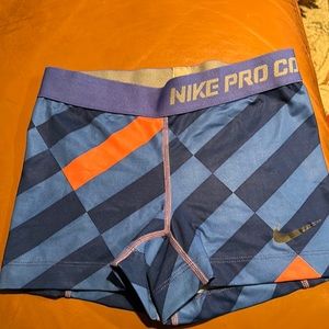 NIKE PRO COMBAT  DRI FIT SPANDEX SHORTS